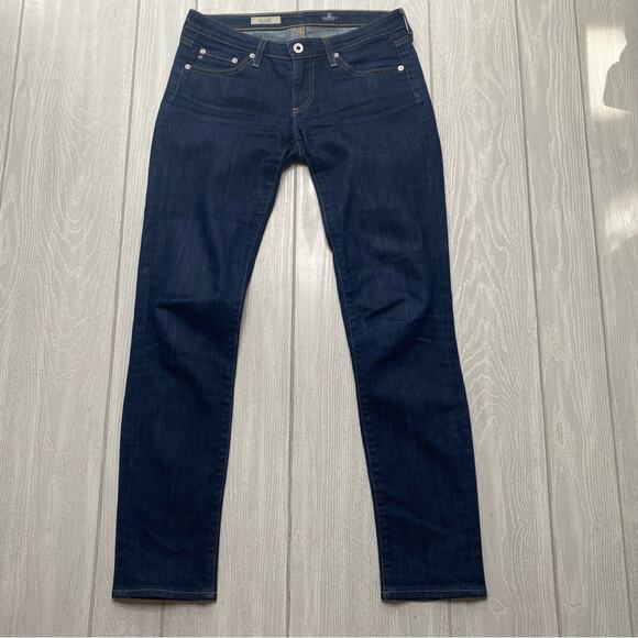 Adriano Goldschmied The Stilt Cigarette Leg Dark Wash Blue Skinny Jeans Size 26R - Picture 1 of 11